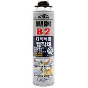 일신 B2 다목적 폼접착제 폼본드 IS-1500 건타입 800ml 건축단열제 지붕 벽체 천장 우레탄폼 스티로폼 내장제 접착 EPS XPS PIR PUR