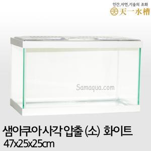 샘아쿠아 천일 사각 압출어항(소) 화이트/수조/수족관
