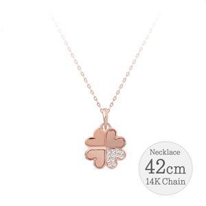 14K GOLD 로즈골드 체인 금 목걸이_마샹스 42cm