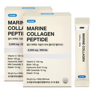 세비톨 멀티 퍼펙트 저분자 피쉬 콜라겐 펩타이드, 3.3g, 30포, 2세트