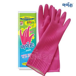 마미손 고무장갑 중형 M 패스 핑크
