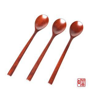 [이바돔]  국내산 천연  옻칠 나무 숟가락 생칠 3p