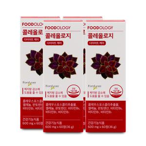푸드올로지 콜레올로지 600mg x 60정 4통 I