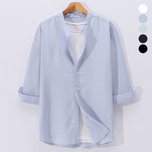 [후앙스]여름 린넨 차이나카라 7부 반팔 셔츠 SBST4218