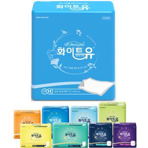 팬티형 성인기저귀 화이트유 실버 위생깔개매트 10장 1팩 / 다용도 위생깔개패드