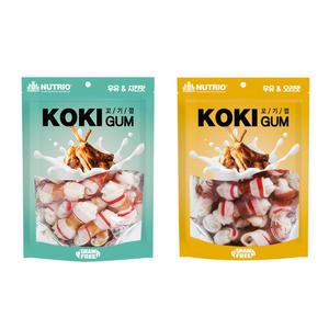 꼬기껌 우유 치킨맛,오리맛 딩고15p 8봉/강아지간식