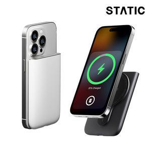 [스태틱] 맥플러스 맥세이프 무선 보조배터리 5000mAh STC-MPBP