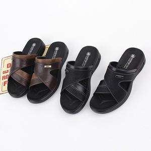 행텐 국산 남성 크로스 두줄라인 사무실 키높이 슬리퍼 4cm