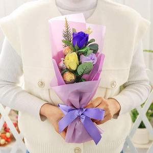 [프로셀러] 페레로로쉐 꽃다발 바이올렛 초콜릿 사탕 선물, 화이트데이