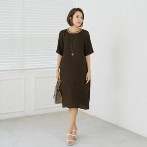 엄마옷 마담4060 인견진주포켓원피스여름-ZOP2504014-