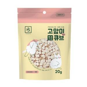 [마이모노샵] 저열량 동결 오리 닭 참치 훈련 미니 큐브 간식 3개 냥이