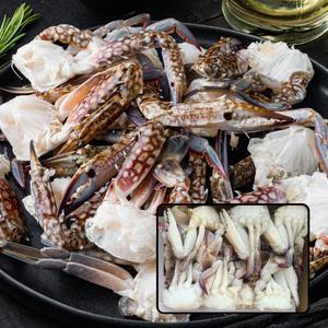 절단꽃게 S M L 2L 3L 450g (손질된 냉동꽃게, 절단게)