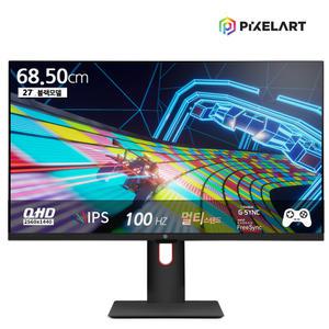 픽셀아트 PIXELART PAQ2710F QHD 멀티스탠드 IPS 리얼 100Hz 무결점 모니터