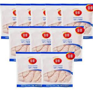 올품 IQF 닭가슴살 10kg (1kg x 10봉)