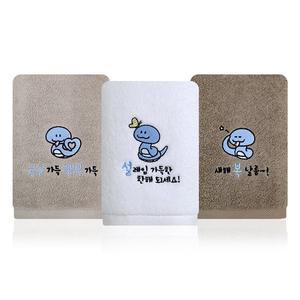 [송월타월]푸른 뱀자수150g 세면타올 1매