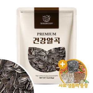 건강알곡 대형 해바라기씨 5kg 앵무새 햄스터 간식