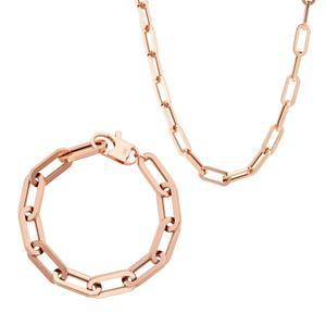 모아르 18K 금 목걸이 팔찌 볼륨 클립 할로우 SET
