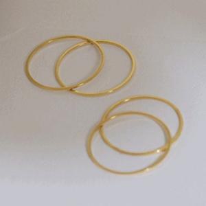 (0.7mm) 데일리반지 여성 레이어드링 얇은반지 포인트반지 심플반지