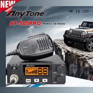 Anytone AT 505Pro CB 워키토키 트럭 라디오 40 채널 AM FM PA 스캔 기능 ASQ SQ VOX 자동차 26.965 27.405MHz 2024 신제품