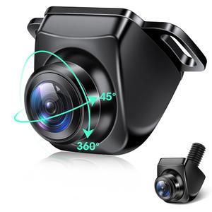 AHD 1080P 백업 카메라 360 회전식 차량용 후진 트럭 슈퍼 나이트 비전용 IP69K 방수 후방 /전면 /사이드 뷰 170 광각 후진선, 드릴링 없음