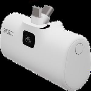 바우아토 단자접이식 일체형 도킹형 미니 아이폰 갤럭시 보조배터리PRO 5000mAh