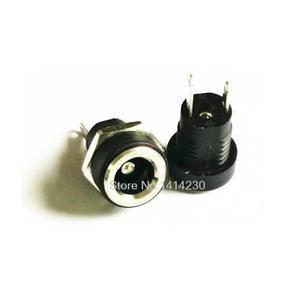 DC 전원 공급 장치 잭 소켓 암 패널 마운트 커넥터 플러그 2 단자 유형 5.52.1mm 3A 12V 10 개