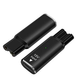 면도기 헤드 호환필립스호환 Norelco One Blade QP6520 수염 트리머용 15V HQ8505 USB Type-C 면도기 어댑