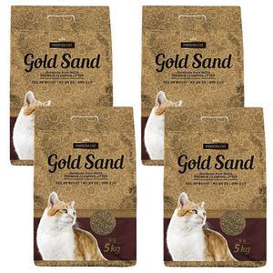 고양이 벤토나이트 모래 판도라캣 골드샌드 무향 5kg X 4개
