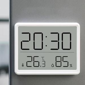 Xiaomi 3.7 인치 대형 LCD 디지털 벽시계 습도 온도계 달력 디스플레이 자기 장착 알람