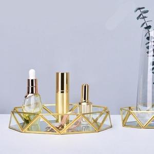 북유럽풍 골심플드 미러 소품트레이 귀걸이 차키트레이