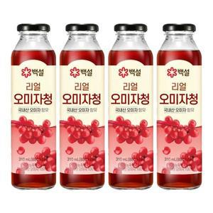 [CJ제일제당][CJ]백설 리얼오미자청 310ml x4개[35010673]