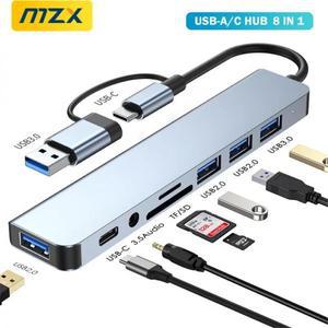 C타입HDMI젠더 CTOHDMI HDMITOC MZX 멀티 어댑터 카드 리더기 오디오 허브 독 Splitter USB A 타입 C 30 집