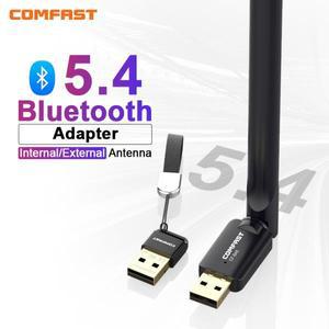 Comfast USB 블루투스 5.4 어댑터 PC 무선 마우스 키보드 음악 오디오 송신기 드라이브 Win11 용 동글 100M