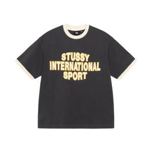 [정품] 스투시 헤비 저지 스포츠 티셔츠 블랙 Stussy Heavy Jersey Sport T-Shirt 702724