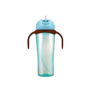 더블하트 유아용 스트로 펭귄컵 블루 330ml 빨대컵