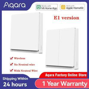Aqara 스마트 벽 스위치 E1 ZigBee 3.0  키 스마트 홈 조명 스위치 Xiaomi호환호환 Mi Home Homekit 용 중