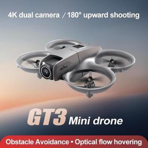 미니 드론 GT3 8K 프로페셔널 180  HD 듀얼 카메라 광학 흐름 포지셔닝 장애물 회피 원격 제어 쿼드콥터 장