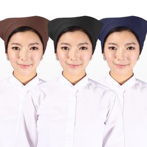 앞치마와가운 머리 위생두건 머리스카프 삼각 찍찍이형 급식실 식당 조리실 음식점 주방 서빙모자AGAC16