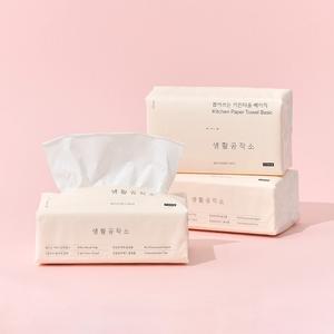 뽑아쓰는 키친타올 베이직 100매 x 9팩