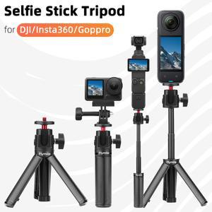 인스타 360 호환 X4 X3 용 셀카봉 삼각대 에이스 프로 2 액션 5 4 포켓 3 스탠드 액세서리