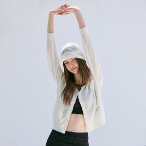 [갤러리아] [Blue Label] 후드 네트 루즈핏 가디건 (ER3OKG40)