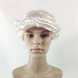 중세 법관 가발 소품 변호사 유럽 판사 무대 음악가 무도회 행사 코스튬 모차르트