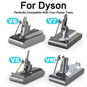 다이슨 V6 V7 V8 V10 시리즈 SV12 DC62 SV11 sv10 휴대용 진공 청소기 예비 배터리 용 21.6V 6.0Ah/8.0Ah