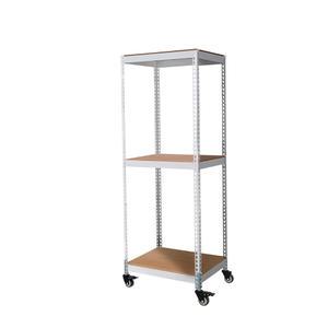 스피드랙 이동식선반 3단 50x50x120 철제 트롤리 무볼트 조립식 앵글선반 진열대