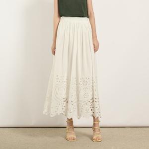 [BCBG] 자수 롱 스커트 B5M6S260