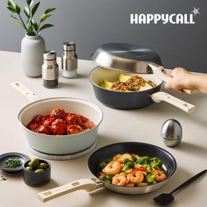 [본사직영] 해피콜 플렉스 더블팬 인덕션 22cm 2종 택1 (플렉스팬+후라이팬 세트)