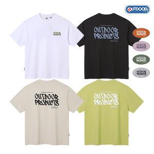 [아웃도어프로덕츠] LOGO HALF SLEEVES (8COLORS)