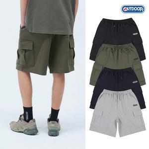 [아웃도어프로덕츠] CARGO POCKET SWEAT SHORTS (2COLORS)