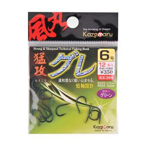 카제마루 맹공 구레 KZ-304 파래색상 벵에돔바늘 벵에바늘 붕어대물 옥내림바늘