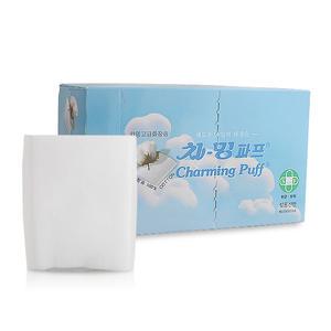 차밍 고급 화장솜 차밍파프 80매(파랑)